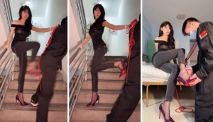 【佳佳】深夜楼道教训保安狗-97LZTD-146102