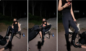 【梨悠】长靴女神深夜户外遛狗-97LZTD-146103